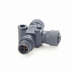 Nmea 2000 Network M12 3 Way T Type Adapter 5 Pin One Male to Dual Female Adapter