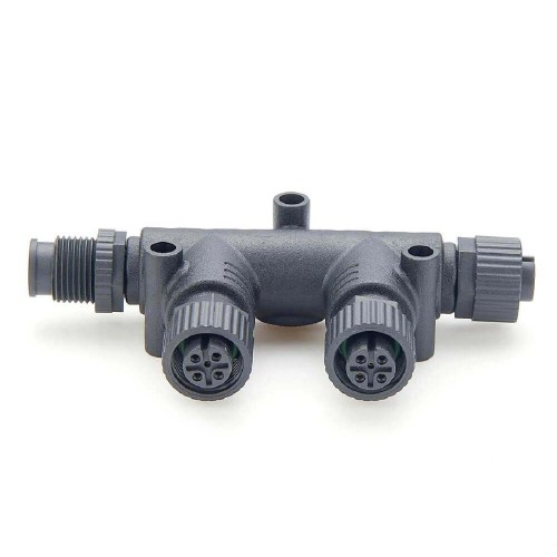 Nmea 2000 Network M12 4 Way T Type Adapter 5 Pin One Male to Three Female Adapter Nmea 2000 Network M12 4 Way T Type Adapter 5 Pin One Male to Three Female Adapter
