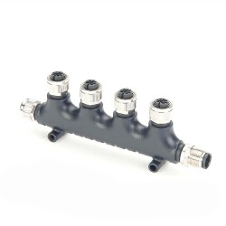 Nmea 2000 Network M12 6 Way T Type Adapter 5 Pin One Male to Five Female Adapter Waterproof
