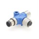 Nmea 2000 T Connector For Marine & Oceanic System M12 5 Pin Dual Female To 5 Pin Male