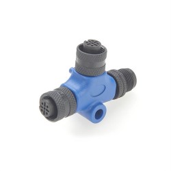 Nmea 2000 T-Connector M12 5 Pin Dual Female To 5 Pin Male For Garmin Lowrance Simrad B&G & Navico Networks
