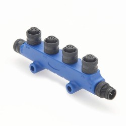Nmea2000 N2K 4 Way Connector For Yacht M12 5 Pin 5 Femlae To 5 Pin Male