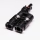 PV Branch Connector T Type 1 Male to 2 Female Connector PV Branch Connector T Type 1 Male to 2 Female Connector