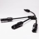 Solar PV Cable Connector Y Type 1 to 3 Female To Male Connector Solar PV Cable Connector Y Type 1 to 3 Female To Male Connector