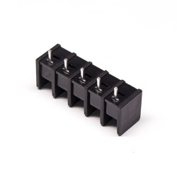 Barrier Type Terminal Blocks Black 5pin Vertical Type PCB Mount Connector