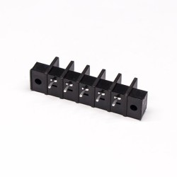 Filtered Terminal Blocks Flange Mounting 5pin Black Barrier Terminal