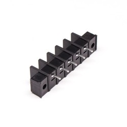 Filtered Terminal Blocks Flange Mounting 5pin Black Barrier Terminal