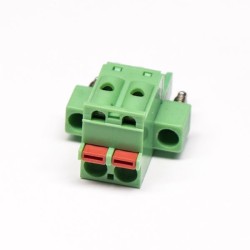 Pluggable PCB Terminal Block Straight Solder Type spring terminal