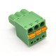 Pluggable Terminal Block Connector Spring PCB Green Vertical Type Pluggable Terminal Block Connector Spring PCB Green Vertical Type