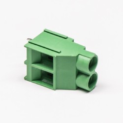 2 pin Screw Terminal Block Connector Vertical Type Green