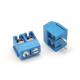 Terminal Block Connectors 2pin Straight Blue Screw Type for PCB Mount Terminal Block Connectors 2pin Straight Blue Screw Type for PCB Mount