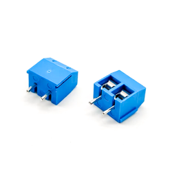 Terminal Block Connectors 2pin Straight Blue Screw Type for PCB Mount