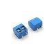 Terminal Block Connectors 2pin Straight Blue Screw Type for PCB Mount Terminal Block Connectors 2pin Straight Blue Screw Type for PCB Mount