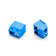 Terminal Block Connectors 2pin Straight Blue Screw Type for PCB Mount Terminal Block Connectors 2pin Straight Blue Screw Type for PCB Mount