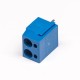 Terminal Block Connectors 2pin Straight Blue Screw Type for PCB Mount Terminal Block Connectors 2pin Straight Blue Screw Type for PCB Mount