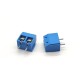 Terminal Block Connectors 2pin Straight Blue Screw Type for PCB Mount Terminal Block Connectors 2pin Straight Blue Screw Type for PCB Mount