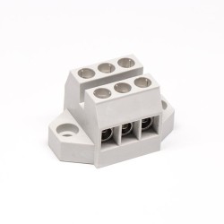 Terminal Strips Angled Grey Soder Type Connector for Panel Mount