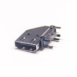 Angled HDMI Connector Female Type for PCB Application