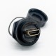 Waterproof HDMI female to female adapter 19pins Panel Mount HDMI connectors IP68 with Dust-cover Waterproof HDMI female to female adapter 19pins Panel Mount HDMI connectors IP68 with Dust-cover