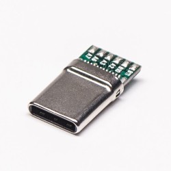 10pcs USB Type C 180 Degree Plug 24 Pin Solder Type for Cable