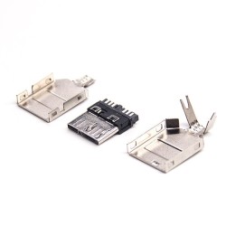 3.0 Micro Usb Connector Male Type 9p with Shell