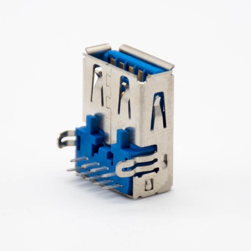 3.0 USB A Connector Right Angle 9 Pin Female DIP Type 3.0 USB A Connector Right Angle 9 Pin Female DIP Type