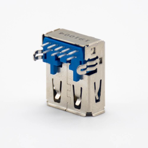 3.0 USB A Connector Right Angle 9 Pin Female DIP Type 3.0 USB A Connector Right Angle 9 Pin Female DIP Type