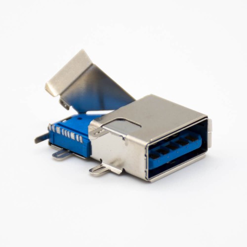 3.0 USB Connector Type A 9 Pin Female Double Metal Shell Panel Mount 3.0 USB Connector Type A 9 Pin Female Double Metal Shell Panel Mount