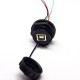 4 Pin Usb Waterproof Connector Type B Female Panel Mount Connector with 4p Wire Cable 20pcs 4 Pin Usb Waterproof Connector Type B Female Panel Mount Connector with 4p Wire Cable 20pcs