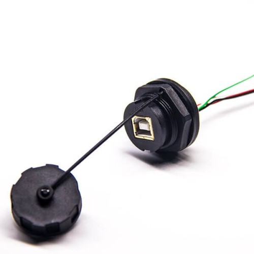 4 Pin Usb Waterproof Connector Type B Female Panel Mount Connector with 4p Wire Cable 20pcs 4 Pin Usb Waterproof Connector Type B Female Panel Mount Connector with 4p Wire Cable 20pcs