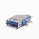 Angled Usb 3.0 Female Blue Color Throughole A Type USB Connector Angled Usb 3.0 Female Blue Color Throughole A Type USB Connector