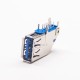 Angled Usb 3.0 Female Blue Color Throughole A Type USB Connector Angled Usb 3.0 Female Blue Color Throughole A Type USB Connector