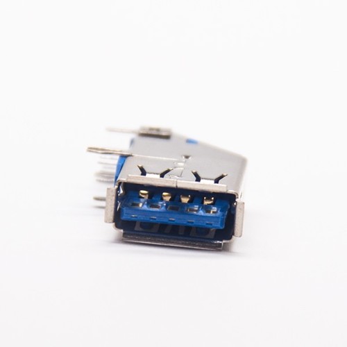 Angled Usb 3.0 Female Blue Color Throughole A Type USB Connector Angled Usb 3.0 Female Blue Color Throughole A Type USB Connector