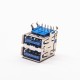 Dual Usb 3.0 A Type Right Angled USB Port A for PCB Dual Usb 3.0 A Type Right Angled USB Port A for PCB