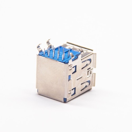 Dual Usb 3.0 A Type Right Angled USB Port A for PCB Dual Usb 3.0 A Type Right Angled USB Port A for PCB