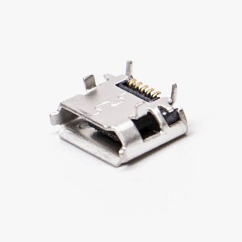 Micro Female USB 5 Pin SMT Type B 180 Degree for PCB Mount Micro Female USB 5 Pin SMT Type B 180 Degree for PCB Mount