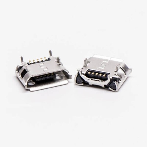 Micro Female USB 5 Pin SMT Type B 180 Degree for PCB Mount Micro Female USB 5 Pin SMT Type B 180 Degree for PCB Mount