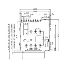 Micro SIM Card Connector MUP-C792 8P (Push-Push Lock Type)