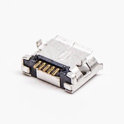Micro USB Dual Female 5 Pin SMT Type B DIP 6.4 Straight for PCB