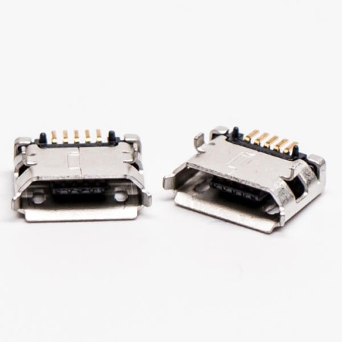 Micro USB Dual Female 5 Pin SMT Type B DIP 6.4 Straight for PCB Micro USB Dual Female 5 Pin SMT Type B DIP 6.4 Straight for PCB