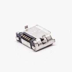 Micro USB Female Pinout Type B SMT DIP Type 5.65 for PCB Mount