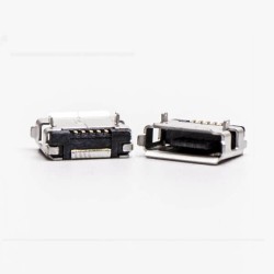 Micro USB Female Socket Type A DIP Straight Through Hole