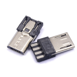 Micro USB Male Connector 5 Pin Straight Sold Type for Cable