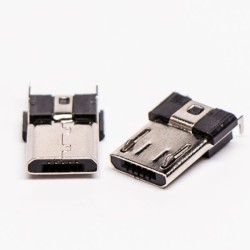 Micro USB Male Connector R/A DIP 5 Pin Type B For PCB 20pcs