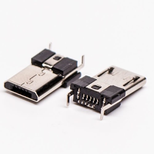 Micro USB Male Connector R/A DIP 5 Pin Type B For PCB Micro USB Male Connector R/A DIP 5 Pin Type B For PCB