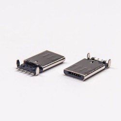 Micro USB Type B Connector Right Angle Male SMD for PCB Mount