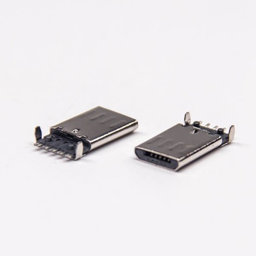 Micro USB Type B Connector Right Angle Male SMD for PCB Mount Micro USB Type B Connector Right Angle Male SMD for PCB Mount