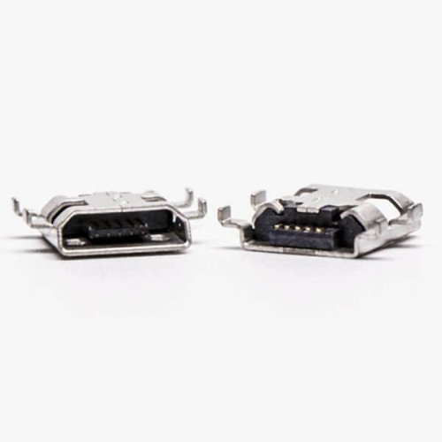 Micro USB Type B Female Offset Type SMT for PCB Mount Micro USB Type B Female Offset Type SMT for PCB Mount