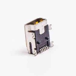 Mini USB Female Panel Mount 90 Degree SMT Type B Connector