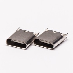 Type C 24 Pin Socket Straight 180 Degree Through Hole for PCB Mount